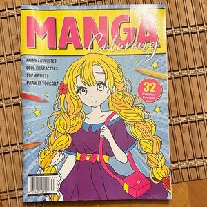 Manga Coloring Book with Anime Characters